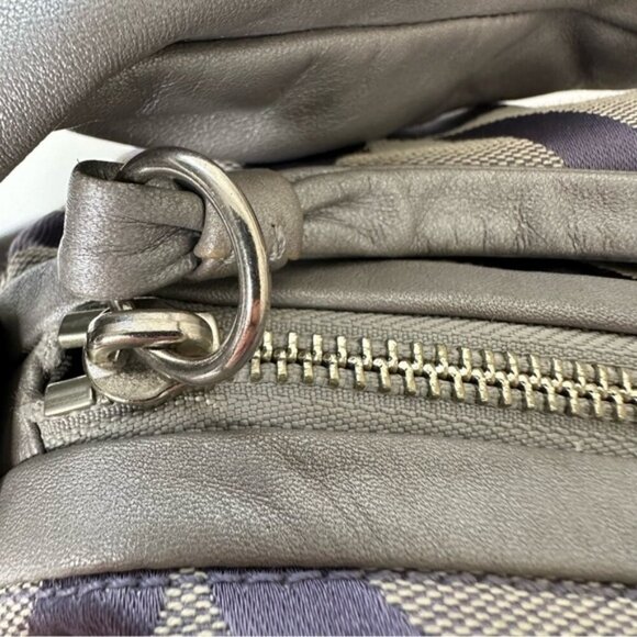 Coach Parker Op Art Lavender and Gray Jacquard Signature Hobo Shoulder Bag - Picture 11 of 15